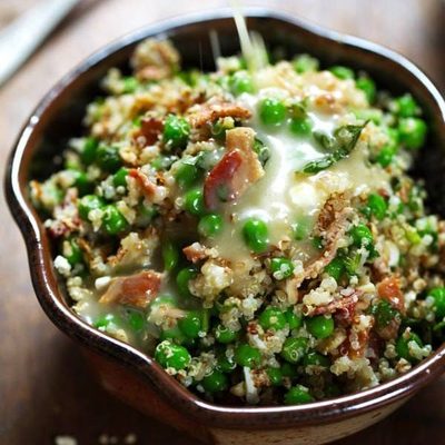 A picture of Spring Quinoa Salad with Honey Lemon Vinaigrette